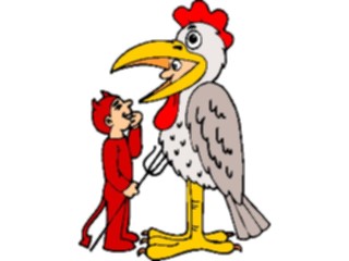 Sticker Custom Preview Image #073119 Holidays Halloween Costume Chicken