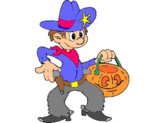 Sticker Custom Preview Image #073121 Holidays Halloween Costume Cowboy1