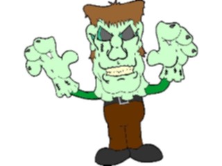 Sticker Custom Preview Image #073139 Holidays Halloween Costume Frankenstein2