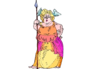 Sticker Custom Preview Image #073192 Holidays Halloween Costume Valkyrie
