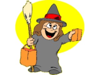 Sticker Custom Preview Image #073205 Holidays Halloween Costume Witch09