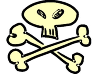 Sticker Custom Preview Image #073224 Holidays Halloween Crossbones1