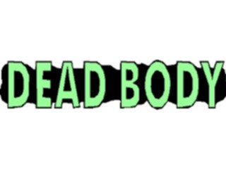 Sticker Custom Preview Image #073234 Holidays Halloween Dead Body Title