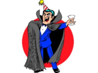 Sticker Custom Preview Image #073254 Holidays Halloween Dracula Partying
