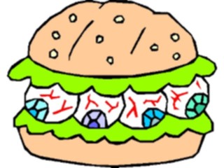 Sticker Custom Preview Image #073262 Holidays Halloween Eyeball Burger