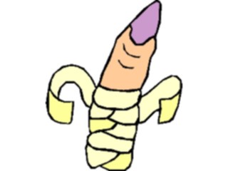 Sticker Custom Preview Image #073273 Holidays Halloween Finger Bandaged2