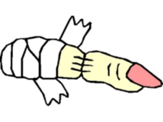 Sticker Custom Preview Image #073274 Holidays Halloween Finger Bandaged3
