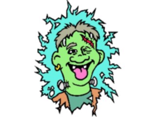 Sticker Custom Preview Image #073301 Holidays Halloween Frankenstein Goofy