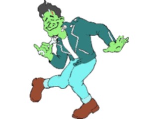 Sticker Custom Preview Image #073307 Holidays Halloween Frankenstein Partying3
