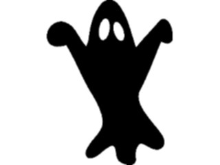 Sticker Custom Preview Image #073385 Holidays Halloween Ghost Black
