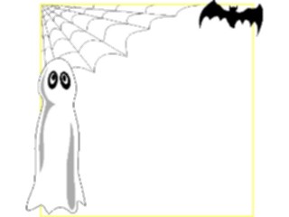 Sticker Custom Preview Image #073389 Holidays Halloween Ghost Border