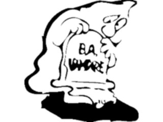 Sticker Custom Preview Image #073390 Holidays Halloween Ghostby Tombstone