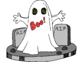 Sticker Custom Preview Image #073394 Holidays Halloween Ghost Decoration