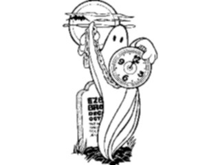Sticker Custom Preview Image #073402 Holidays Halloween Ghost Grave1