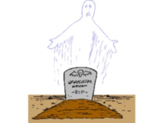 Sticker Custom Preview Image #073403 Holidays Halloween Ghost Grave2