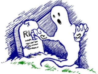 Sticker Custom Preview Image #073404 Holidays Halloween Ghost Grave3