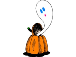 Sticker Custom Preview Image #073410 Holidays Halloween Ghostin Pumpkin1