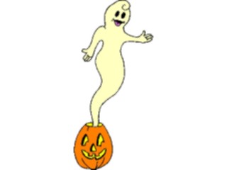 Sticker Custom Preview Image #073411 Holidays Halloween Ghostin Pumpkin2