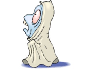 Sticker Custom Preview Image #073418 Holidays Halloween Ghost Scared1
