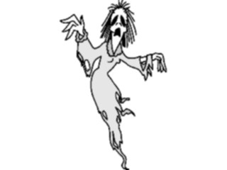 Sticker Custom Preview Image #073427 Holidays Halloween Ghost Woman