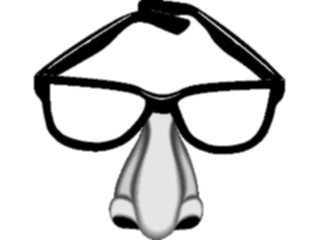 Sticker Custom Preview Image #073441 Holidays Halloween Glasseswith Big Nose