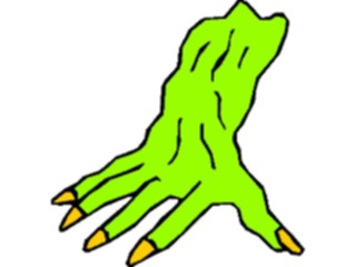 Sticker Custom Preview Image #073519 Holidays Halloween Hand1