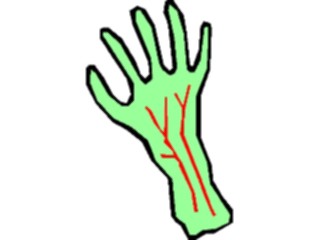 Sticker Custom Preview Image #073521 Holidays Halloween Hand3