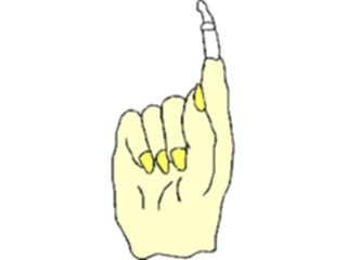 Sticker Custom Preview Image #073523 Holidays Halloween Hand5