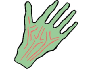 Sticker Custom Preview Image #073526 Holidays Halloween Hand8