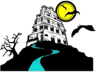 Sticker Custom Preview Image #073558 Holidays Halloween Haunted House01