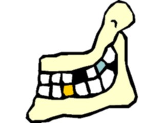 Sticker Custom Preview Image #073605 Holidays Halloween Jaw