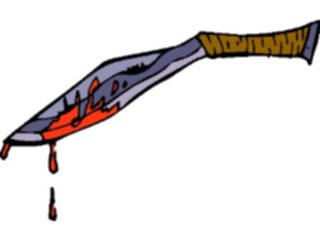 Sticker Custom Preview Image #073608 Holidays Halloween Knife Bloody2