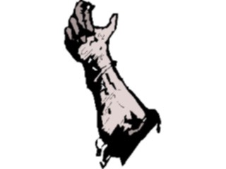 Sticker Custom Preview Image #073630 Holidays Halloween Monster Arm