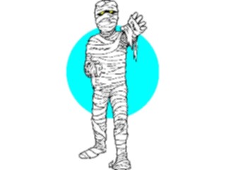 Sticker Custom Preview Image #073637 Holidays Halloween Mummy3