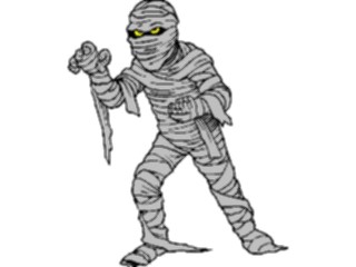 Sticker Custom Preview Image #073638 Holidays Halloween Mummy4
