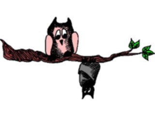 Sticker Custom Preview Image #073648 Holidays Halloween Owl Baton Branch