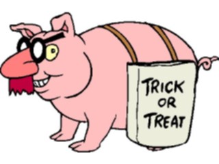 Sticker Custom Preview Image #073656 Holidays Halloween Pigin Costume