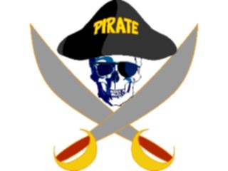 Sticker Custom Preview Image #073658 Holidays Halloween Pirate Symbolwith Shades