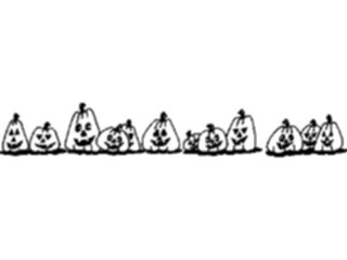 Sticker Custom Preview Image #073870 Holidays Halloween Pumpkin Border2