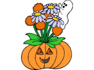 Sticker Custom Preview Image #073871 Holidays Halloween Pumpkin Bouquet