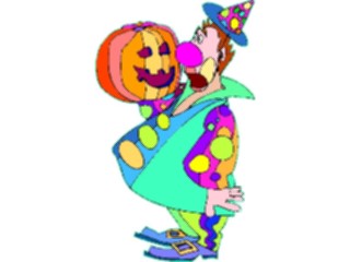 Sticker Custom Preview Image #073883 Holidays Halloween Pumpkin Clown