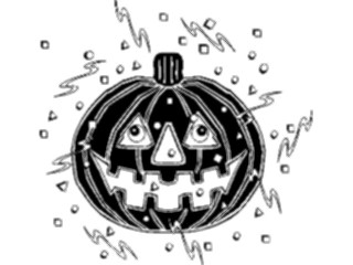 Sticker Custom Preview Image #073884 Holidays Halloween Pumpkin Confetti