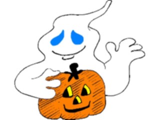 Sticker Custom Preview Image #073890 Holidays Halloween Pumpkin Ghost2