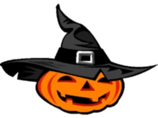 Sticker Custom Preview Image #073896 Holidays Halloween Pumpkinin Hat