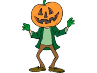 Sticker Custom Preview Image #073902 Holidays Halloween Pumpkin Man4