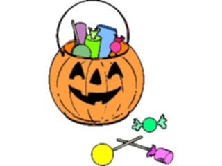 Sticker Custom Preview Image #073907 Holidays Halloween Pumpkin Pail Candy