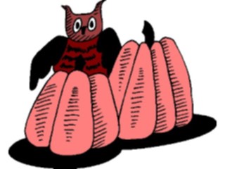 Sticker Custom Preview Image #073930 Holidays Halloween Pumpkins Owl