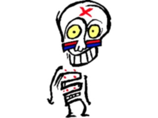 Sticker Custom Preview Image #073975 Holidays Halloween Skeleton25