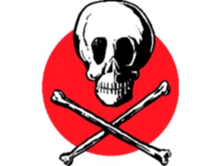 Sticker Custom Preview Image #074060 Holidays Halloween Skull Crossbones1
