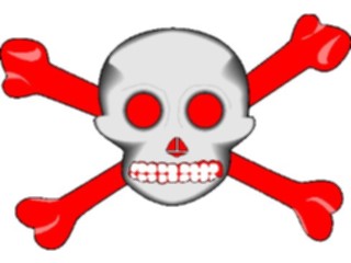 Sticker Custom Preview Image #074062 Holidays Halloween Skull Crossbones3